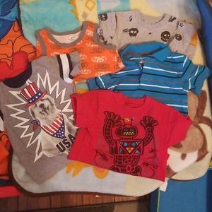 2 T t shirts - lot of 5